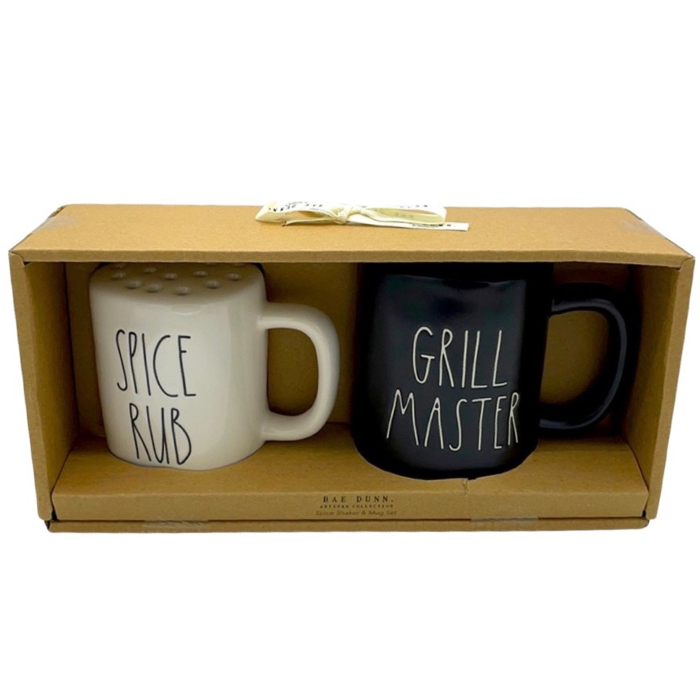 Rae Dunn Grill Master Spice Mug Set
